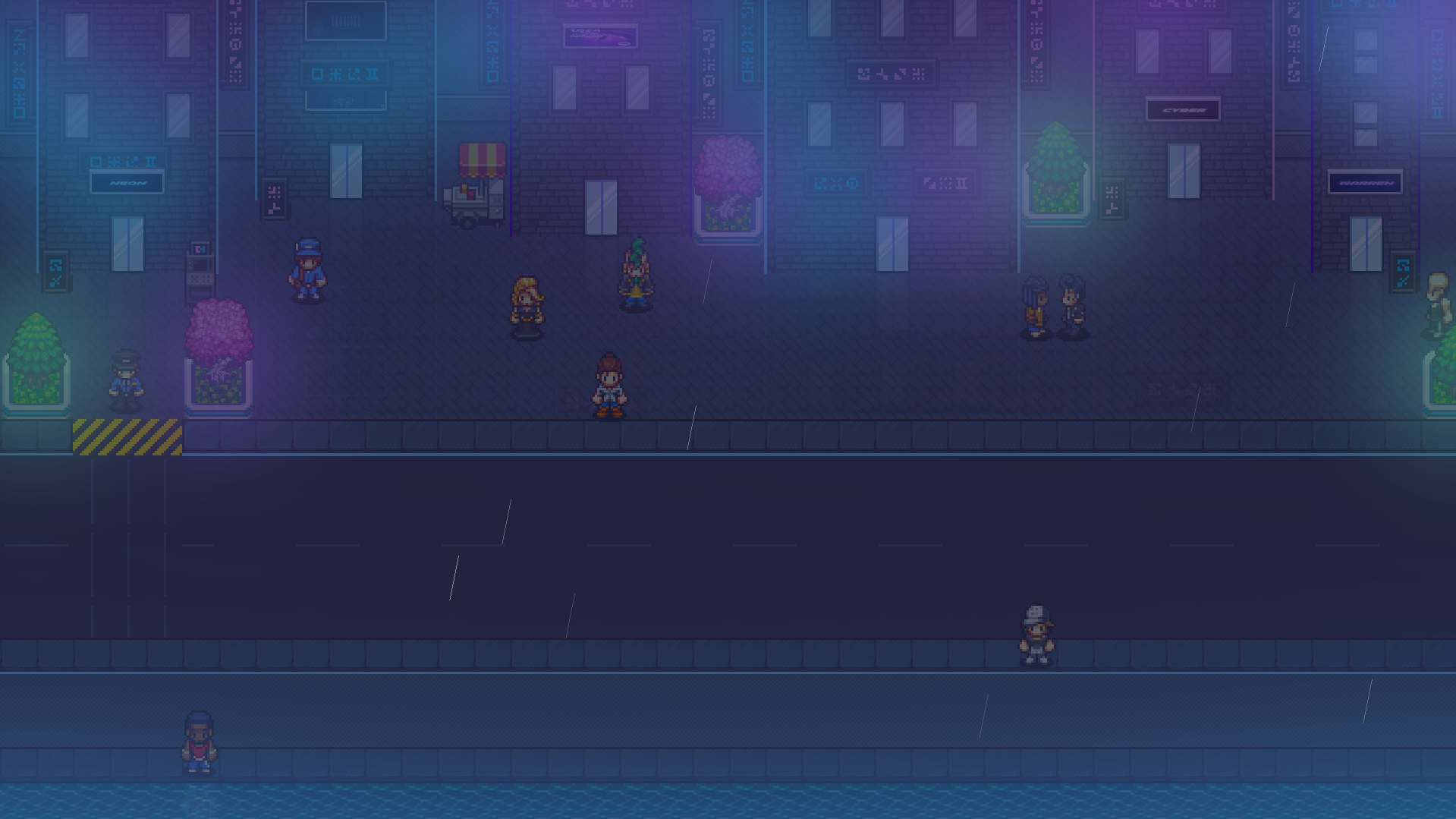 Ambientação no jogo Lunari - Cidade Aurora